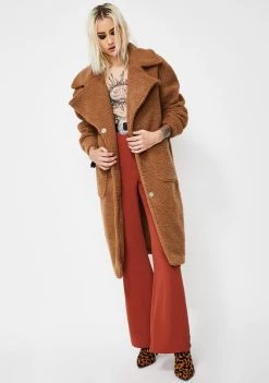 Daisy Street Outerwear Oversized Teddy Coat