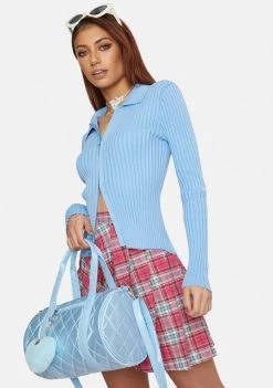 Daisy Street Tops Masie Zipper Cardigans