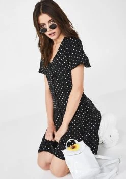 Daisy Street Dresses Polka Dot Skater Dress