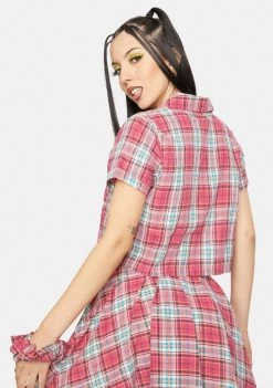 Daisy Street Maxine Shirt & Scrunchie Set