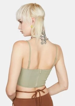 Daisy Street Strappy Corset Top Tops