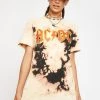 Daisy Street Tops AC/DC Tie Dye Graphic Tee