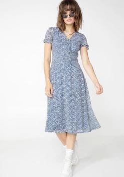 Daisy Street Ditsy Print Midi Dress Dresses