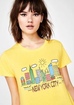 Daisy Street New York City Boyfriend Tee Tops