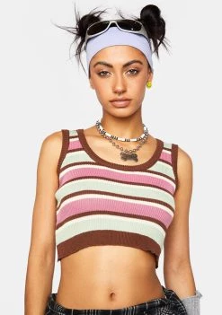 Daisy Street Knit Crop Top