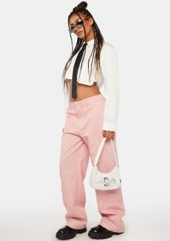 Daisy Street Pink Y2K Cargo Pants