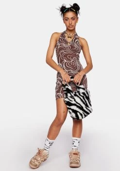 Daisy Street Halter Mini Dress