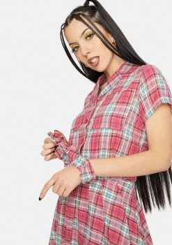 Daisy Street Maxine Shirt & Scrunchie Set