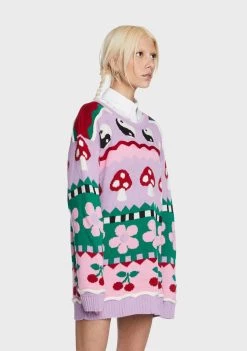 Daisy Street Knitted Novelty Jumper Knit Sweaters