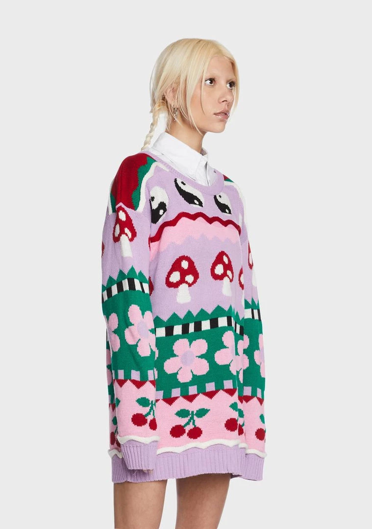 Daisy Street Knitted Novelty Jumper Knit Sweaters