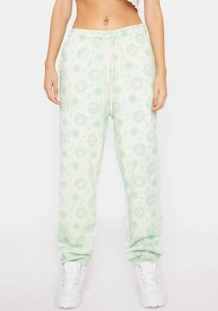 Daisy Street Bottoms Pale Green Megan Joggers