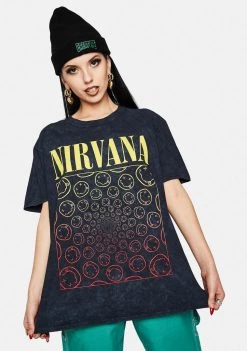 Daisy Street Nirvana Tyler Graphic Tee Tops