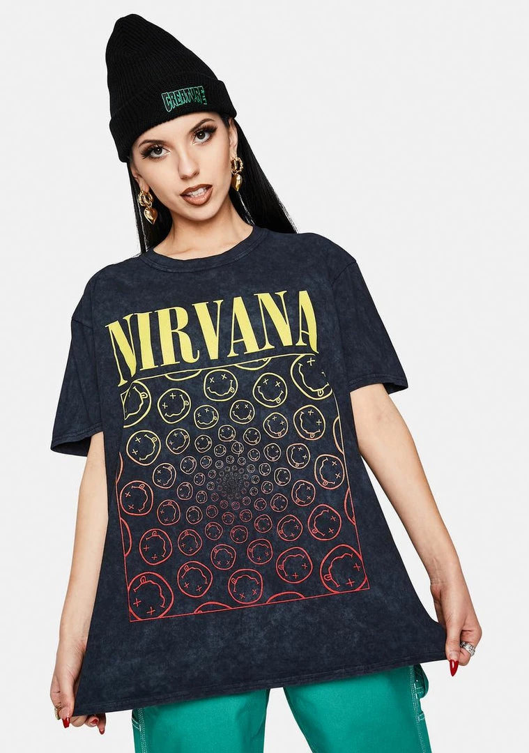 Daisy Street Nirvana Tyler Graphic Tee Tops