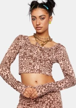 Daisy Street Floral Crop Top