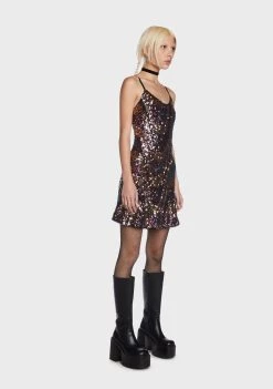 Daisy Street Club Dresses Multi Sequin Mini Dress