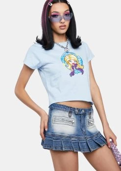 Daisy Street Graphic T-Shirt Bratz Tori Cropped Tee