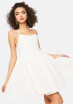 Daisy Street Dresses Pink Heart Printed Cami Dress