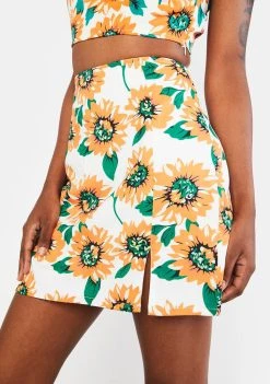 Daisy Street Kaya Sunflower Skirt
