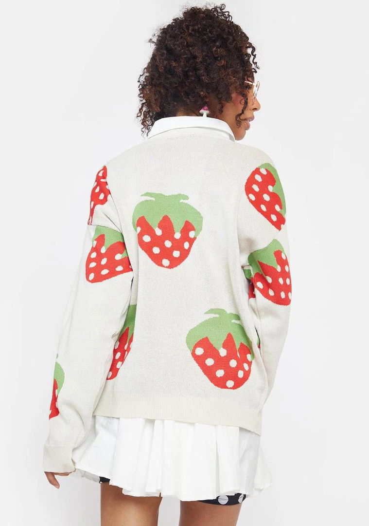 Daisy Street Tops Strawberry Sweater