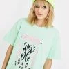 Daisy Street Tattoo Graphic Boyfriend Tee Tops