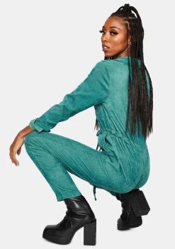 Daisy Street Jumpsuits & Rompers Button Up Corduroy Jumpsuit