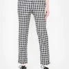 Daisy Street Bottoms Black White Check Tapered Pants