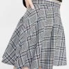 Daisy Street Plaid Check Pleated Mini Skirt