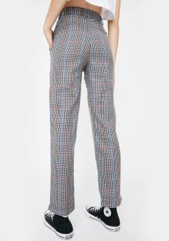Daisy Street Check Cigarette Trousers Bottoms