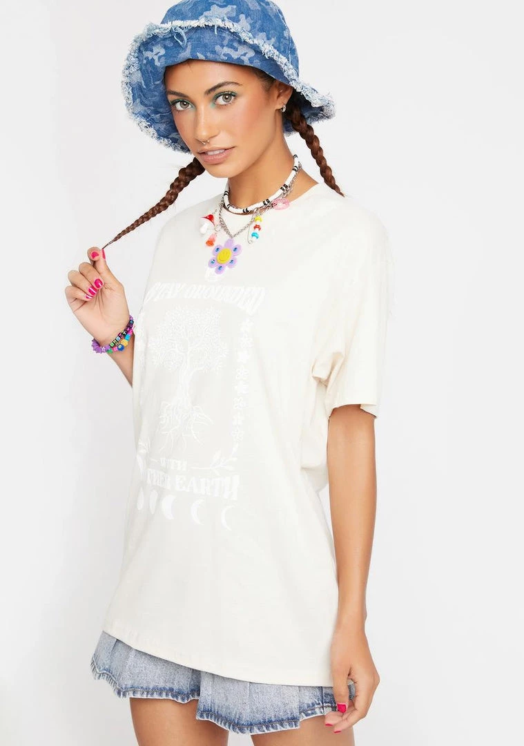 Daisy Street Grounded Tyler Graphic Tee Tops