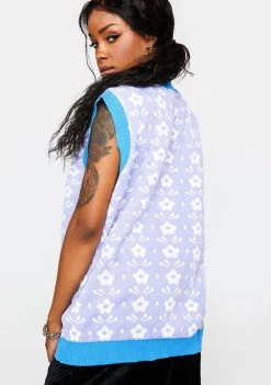 Daisy Street Tops Smile Knitted Sweater Vest