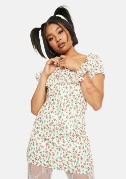 Daisy Street Dresses Floral Milkmaid Dress