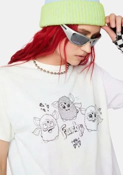 Daisy Street Pastel Tie Dye Furby Tyler Graphic Tee Graphic T-Shirt