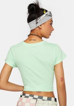 Daisy Street Keep Blazin' Crop Tee