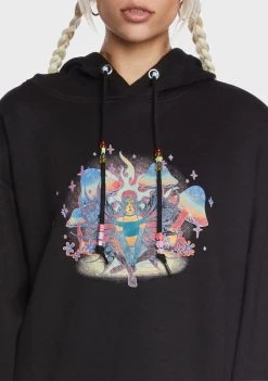 Daisy Street Graphic Pullovers & Hoodies Maya Beaded Knit Hoodie