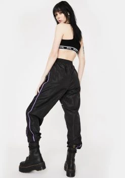 Daisy Street Paneled Sports Trousers Bottoms