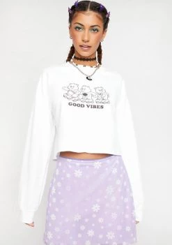 Daisy Street Tops Care Bears Crop Sweater