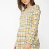 Daisy Street Sunny Plaid Check Print Smock Dress