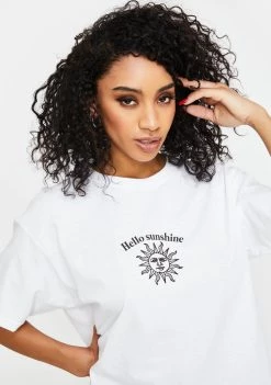 Daisy Street Tops Hello Sunshine Graphic Tee