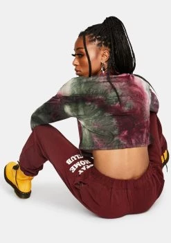 Daisy Street Bottoms Wine Stay Home Club Joggers