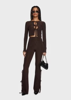 Daisy Street Flares Slinky Jersey Flared Pants