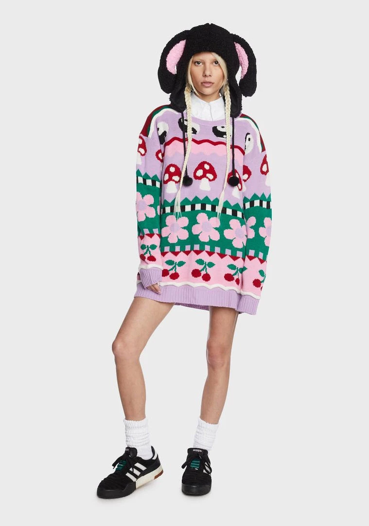 Daisy Street Knitted Novelty Jumper Knit Sweaters