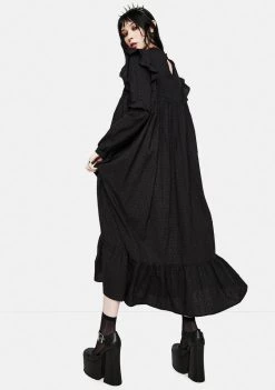 Daisy Street Dresses Riley Ruffle Dot Maxi Dress