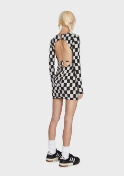 Daisy Street Dresses Checkered Mini Dress