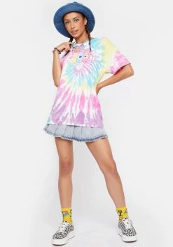 Daisy Street Tops Care Bears Tie Dye T-Shirt
