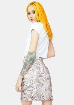 Daisy Street Sophia Printed Mini Skirt