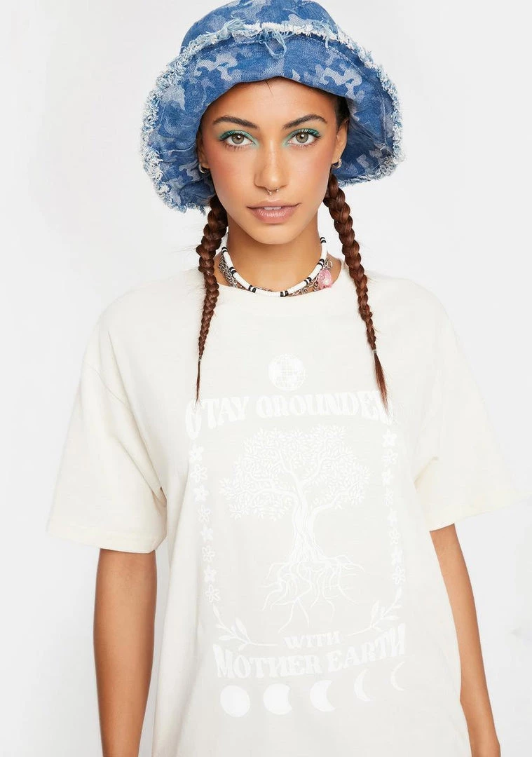 Daisy Street Grounded Tyler Graphic Tee Tops