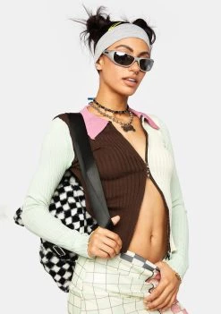 Daisy Street Color Block Knit Sweater Tops