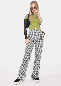 Daisy Street Checkered Zoe Trousers
