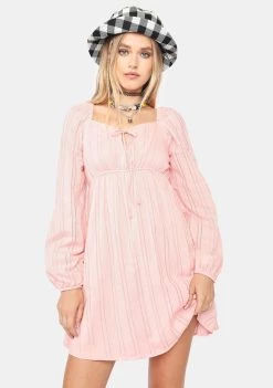 Daisy Street Blush Milkmaid Skate Dress Dresses