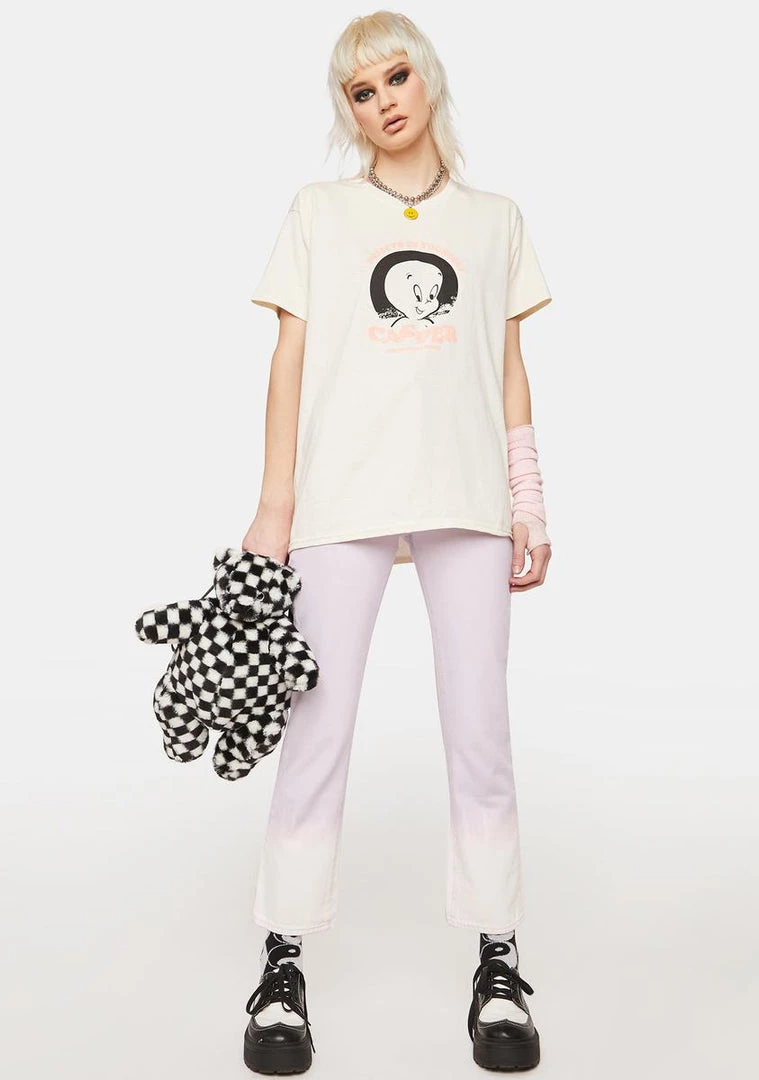 Daisy Street Natural Casper The Friendly Ghost Tyler T-Shirt Graphic T-Shirt